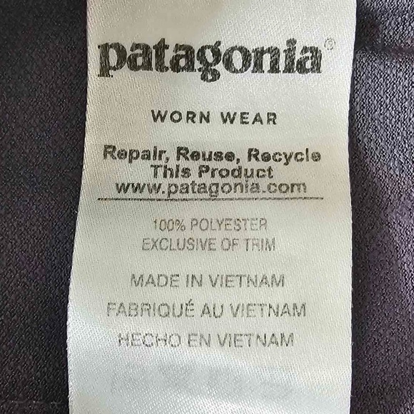 Patagonia Worn Wear Leggings Blue Space Dye Centered Crop Leggings Size Small - Picture 8 of 11